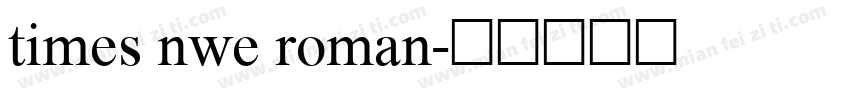 times nwe roman字体转换